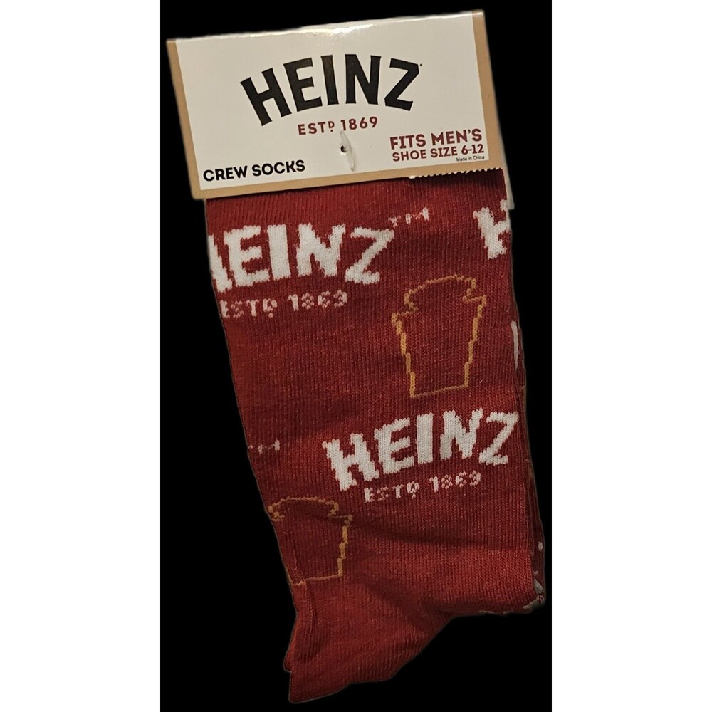 Heinz Ketchup Crew Socks (Brand New)